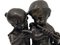 Escultura de bronce francesa del siglo XIX de niños tocando música, Imagen 2