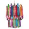 Italian Multicolored Prism Arlecchino Chandelier, Murano, 1970s 14