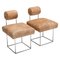 Postmodern Cowhide Side Chairs by Fritz Brückner, Germany, 1980s, Set of 2 1