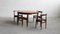 Extendable Table with Chairs by Hans Olsen, Set of 5 5