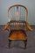 Antiker englischer Windsor Sessel mit Rollen, 19. Jahrhundert 6