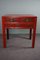 Chinese Red Wooden Side Table, Image 2
