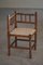 Antique French Provincial Hand Crafted Bobbin Corner Chair, Mid-19th Century, Image 6