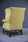 Georgian Style Wing Back Chair in Yellow 6