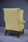 Georgian Style Wing Back Chair in Yellow 7