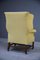 Georgian Style Wing Back Chair in Yellow, Image 7