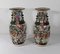 Chinese Nankin Porcelain Vases, 1890s, Set of 2 1