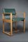 Mid-Century Modern Wooden Office Chair in Bottle Green, 1960 1