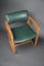 Chaise de Bureau Moderne Mid-Century en Bois Vert Bouteille, 1960 10
