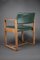 Silla de oficina Mid-Century moderna de madera en verde botella, 1960, Imagen 5