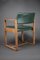 Silla de oficina Mid-Century moderna de madera en verde botella, 1960, Imagen 5