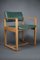 Chaise de Bureau Moderne Mid-Century en Bois Vert Bouteille, 1960 7