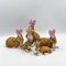 Conigli pasquali vintage con corone di fiori di Villeroy & Boch, anni '80, set di 5, Immagine 2