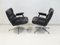 Executive Chairs in Black Leather by Charles and Ray Eames, 1960s, Set of 2 11