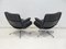 Executive Chairs in Black Leather by Charles and Ray Eames, 1960s, Set of 2 12
