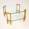 Vintage Brass & Glass Coffee Table, 1970s 3