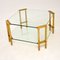 Vintage Brass & Glass Coffee Table, 1970s 2