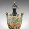 Small Antique English Victorian Baluster Urn in Ceramic, 1890s, Image 8