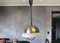 Large Space Age Silver Aluminium & White Acrylic Extendable Pull Down Ceiling Light, 1970s, Image 4