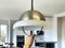 Large Space Age Silver Aluminium & White Acrylic Extendable Pull Down Ceiling Light, 1970s, Image 3