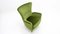 Mid-Century Green Velvet Armchair in the style of Gio Poni, 1950s 7