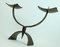 Mid-Century Brutalist Iron Candleholder 3