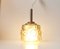 Danish Mid-Century Glass & Brass Pendant Lamp from Vitrika, 1960s, Image 8