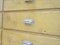 Bancone in betulla e quercia con venti cassetti, anni '40, Immagine 24