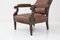 Antique French Armchair in Wood and Leather 2