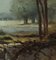 Louis Rheiner, L'étendage au bord du lac, Oil on Wood, Framed, Image 4
