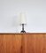 Lámpara de mesa modernista de latón y madera, Imagen 3