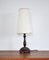 Lámpara de mesa modernista de latón y madera, Imagen 4