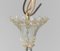 Large Clear Art Glass Murano Barrochi Chandelier attributed to Barovier & Toso, Italy, 1940s, Image 3