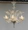 Large Clear Art Glass Murano Barrochi Chandelier attributed to Barovier & Toso, Italy, 1940s, Image 9
