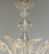 Large Clear Art Glass Murano Barrochi Chandelier attributed to Barovier & Toso, Italy, 1940s, Image 7