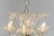 Large Clear Art Glass Murano Barrochi Chandelier attributed to Barovier & Toso, Italy, 1940s 2