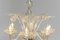 Large Clear Art Glass Murano Barrochi Chandelier attributed to Barovier & Toso, Italy, 1940s, Image 2