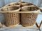 Portabottiglie vintage in bambù, anni '70, Immagine 4