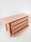 Pink Chest of Drawers in Bamboo and Leather by Italo Gasparucci, 1970s 11