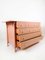 Pink Chest of Drawers in Bamboo and Leather by Italo Gasparucci, 1970s 9