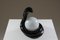 Lámpara de mesa Cobra de cerámica negra, Francia, años 80, Imagen 17