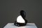 Lámpara de mesa Cobra de cerámica negra, Francia, años 80, Imagen 13
