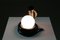 Lámpara de mesa Cobra de cerámica negra, Francia, años 80, Imagen 14
