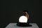 Lampada da tavolo Cobra in ceramica nera, Francia, anni '80, Immagine 8