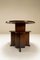 Amsterdam School Side Table in Solid Oak with Coromandel, the Netherlands, 1920s, Image 1