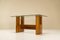 Architectural Table or Desk in Walnut and Glass, Italy, 1970s 2