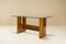 Architectural Table or Desk in Walnut and Glass, Italy, 1970s 3