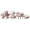 Matte Pink Colorstone Ceramic Sasaki Dinner Set by Massimo and Lella Vignelli, Japan, 1980s, Set of 27, Image 1