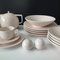 Matte Pink Colorstone Ceramic Sasaki Dinner Set by Massimo and Lella Vignelli, Japan, 1980s, Set of 27 5