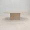 Italian Oval Coffee Table in Travertine, 1980s, Image 10